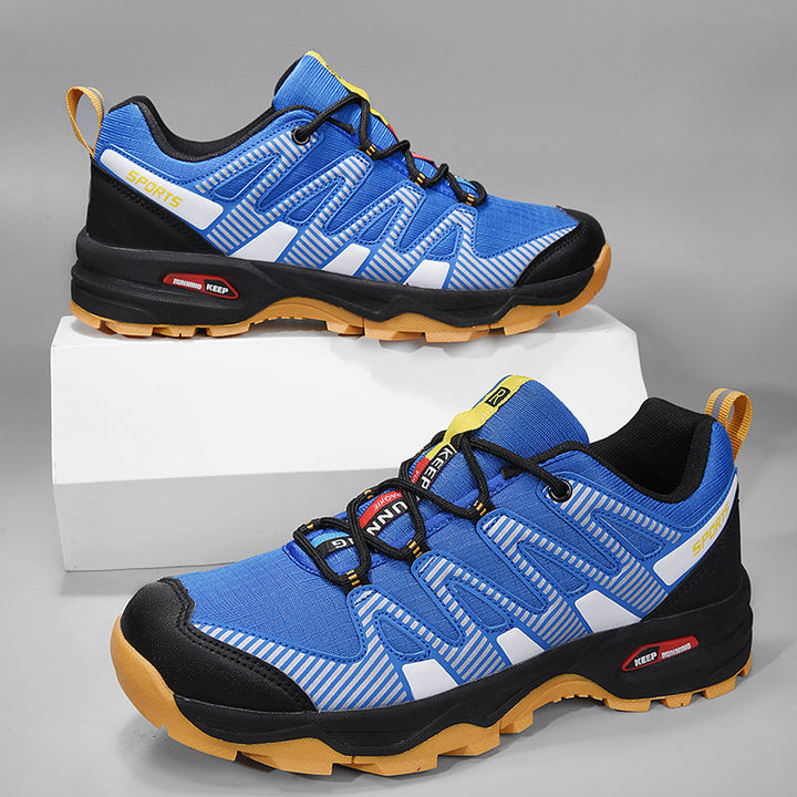 Herren robuste Trail‑Hybrid‑Sneaker mit verstärkter Zehenkappe und griffiger Offroad‑Profilsohle Drune