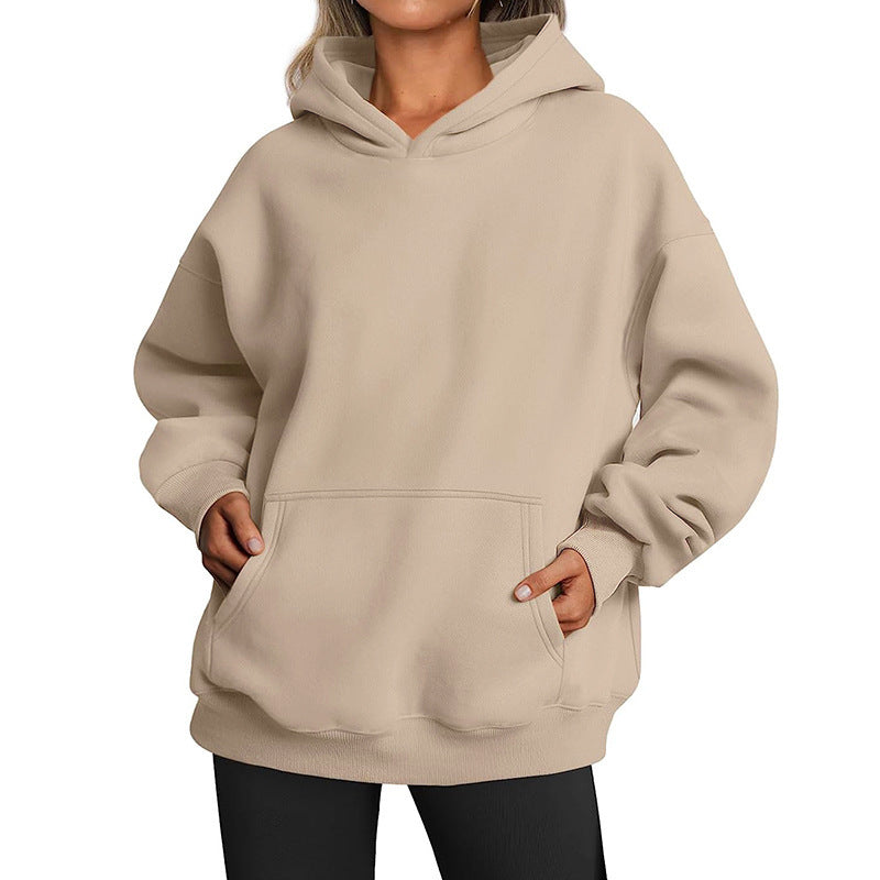 Damen oversized Kapuzenpullover Drune