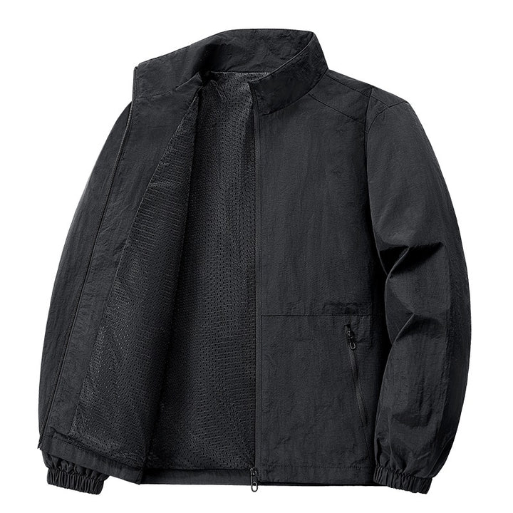 Herren Leichte Freizeitjacke mit schmalem Kragen Drune