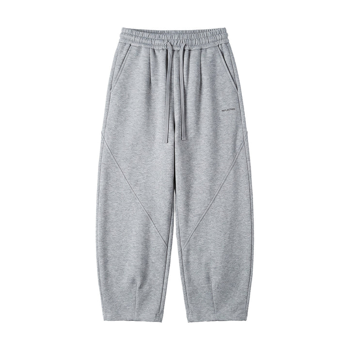 Herren Locker geschnittene Jogginghose mit Tunnelzug, Zierrnähten und Eingrifftaschen Drune