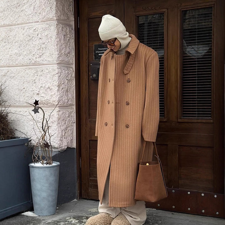 Damen Oversized Steppmantel Drune
