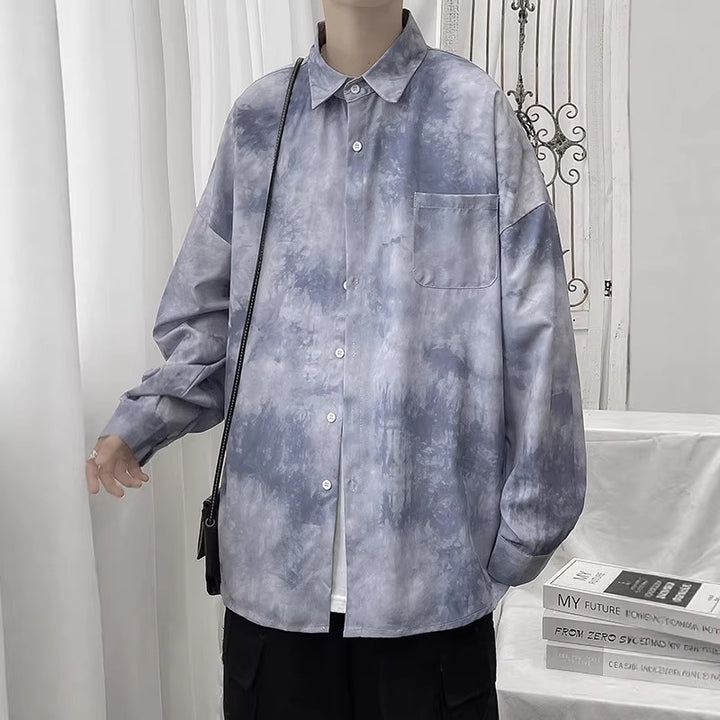 Damen Modisches Oversized Hemd mit Wollstruktur Drune