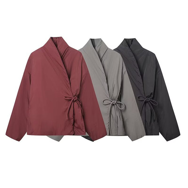 Damen Wickeljacke mit authentischem Design Drune