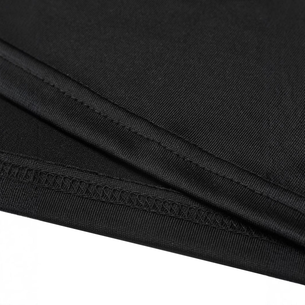 Damen Kurzarm T-Shirt mit elegantem Schleifenmuster und figurbetontem Design Drune