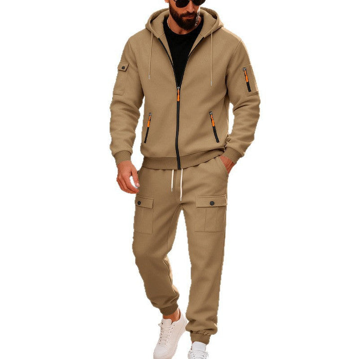Herren Sportlicher Kapuzenanzug mit Taschen und praktischem Design Drune
