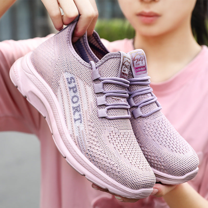 Damen Atmungsaktive Sport-Sneakers mit elastischem Obermaterial und dämpfendem Fußbett Drune