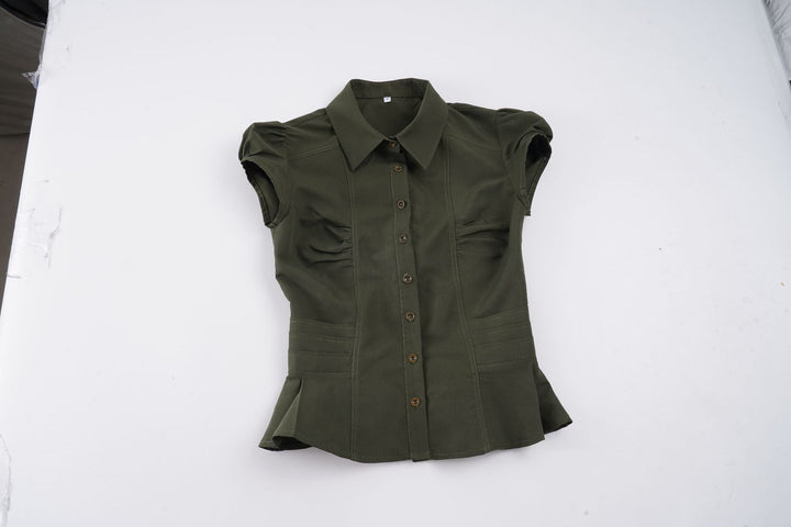 Damen Blusenshirt mit eleganten Puffärmeln Drune