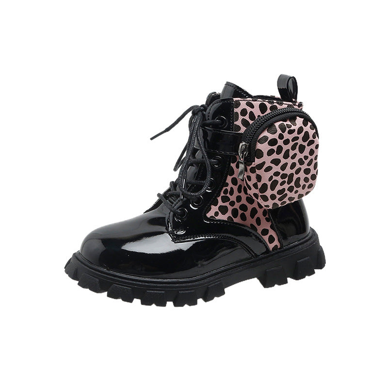 Damen modische und funktionale Stiefeletten mit seitlicher Tasche Drune