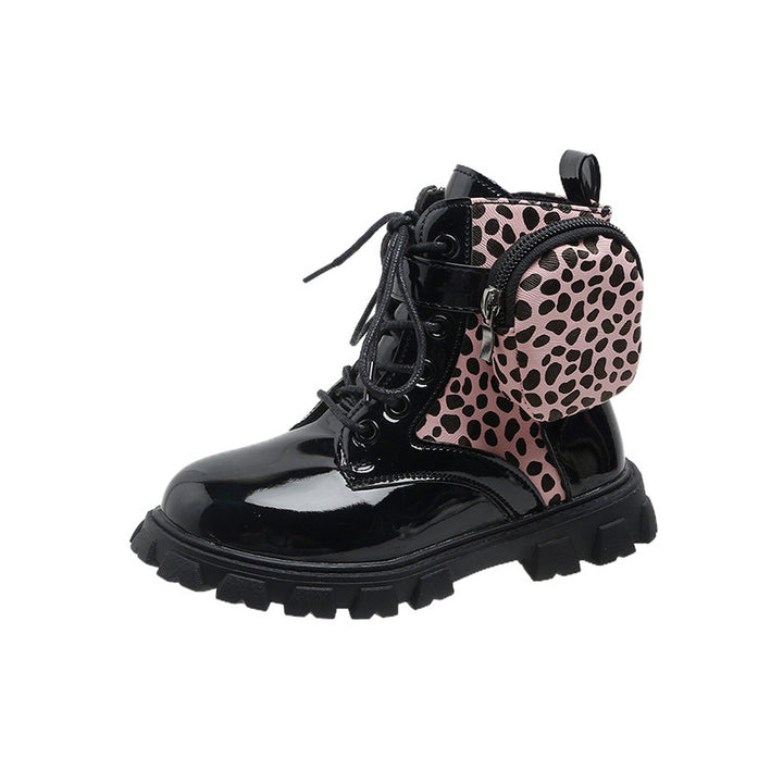 Damen modische und funktionale Stiefeletten mit seitlicher Tasche Drune