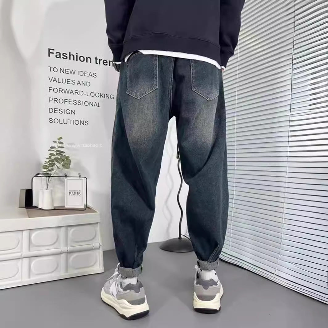 Herren Einzigartige Ripped Denim Jeans Drune