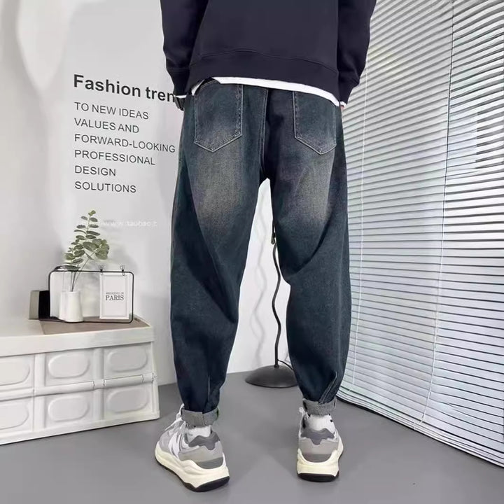 Herren Einzigartige Ripped Denim Jeans Drune