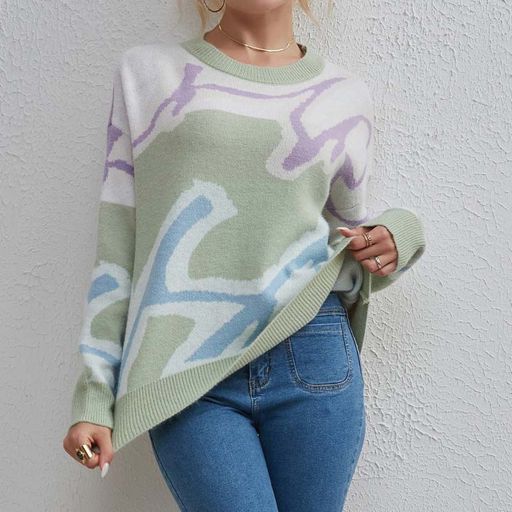 Drune | Pullover mit Farbblock