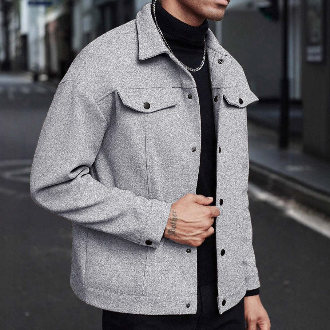 Herren moderne Freizeitjacke im lässigen Schnitt Drune