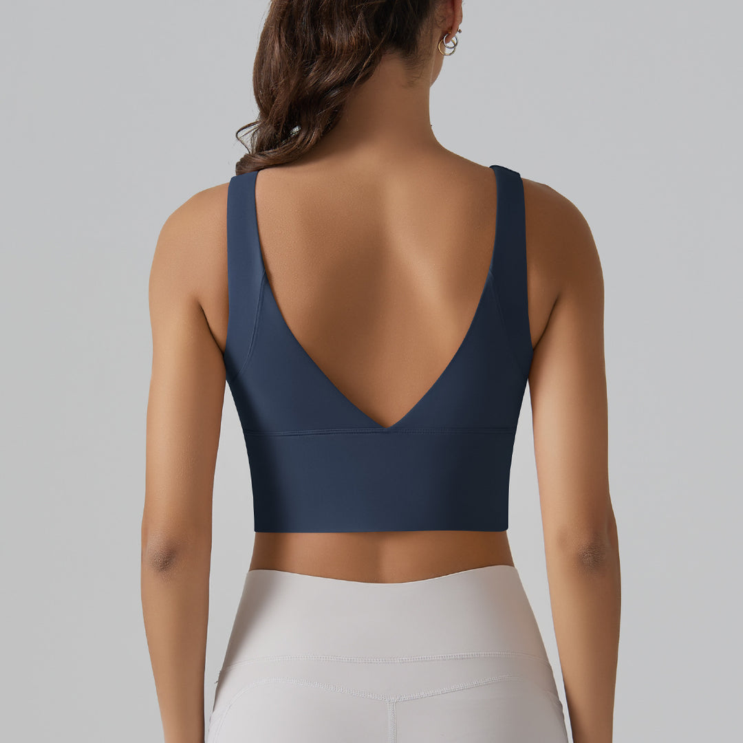 Damen Sport-BH mit V-Ausschnitt und hohem Komfort Drune