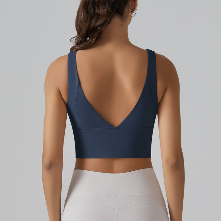 Damen Sport-BH mit V-Ausschnitt und hohem Komfort Drune