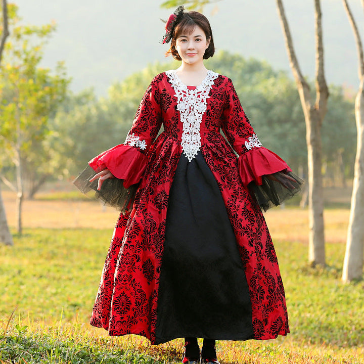 Mädchen märchenhaftes Ballkleid mit Rüschendetails Drune