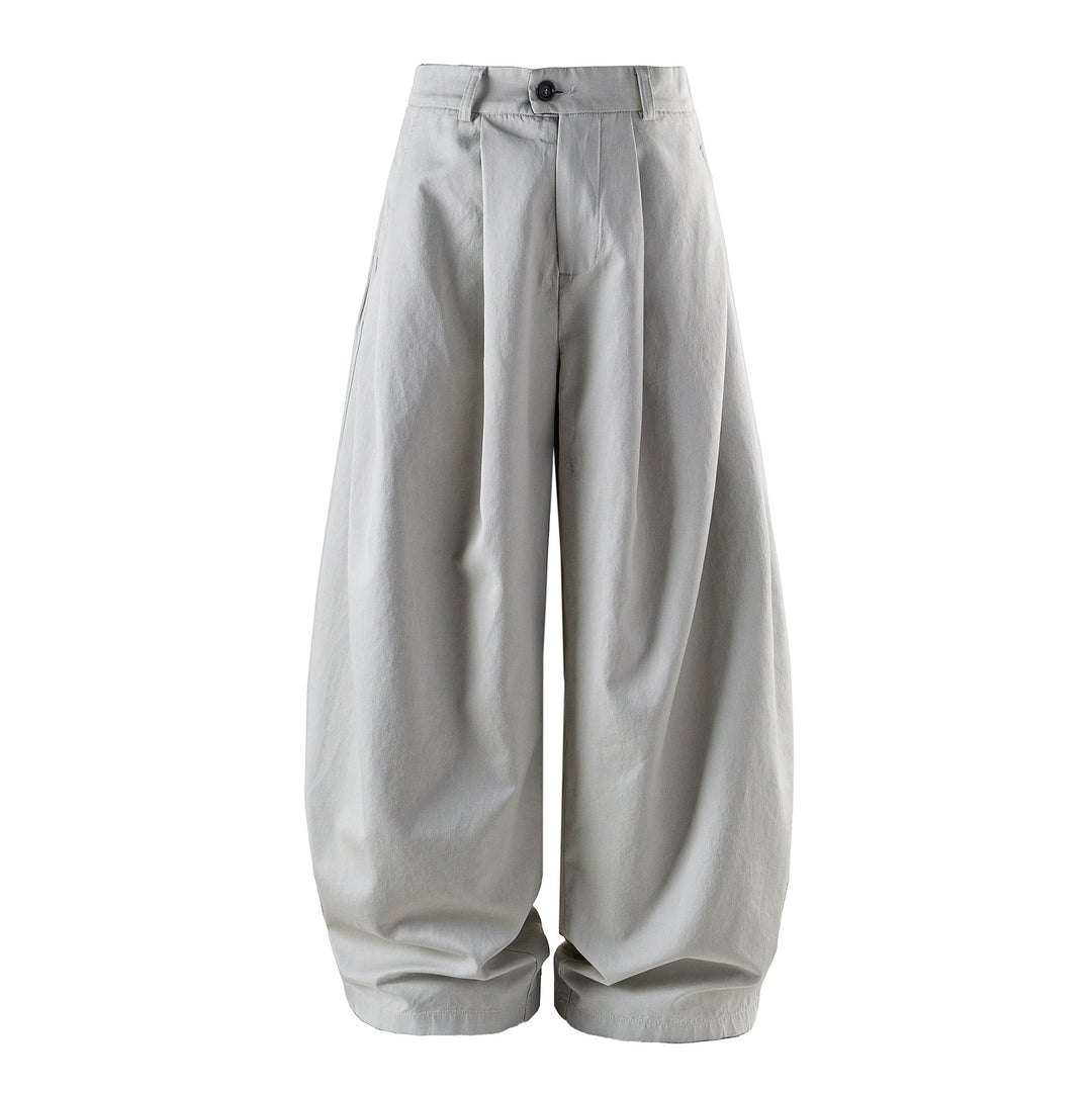 Damen weite High‑Waist‑Culotte mit Kellerfalte und verkürztem Bein Drune