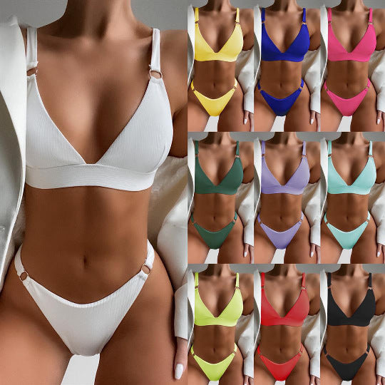 Damen Triangel-Bikini mit modischen Akzenten Drune