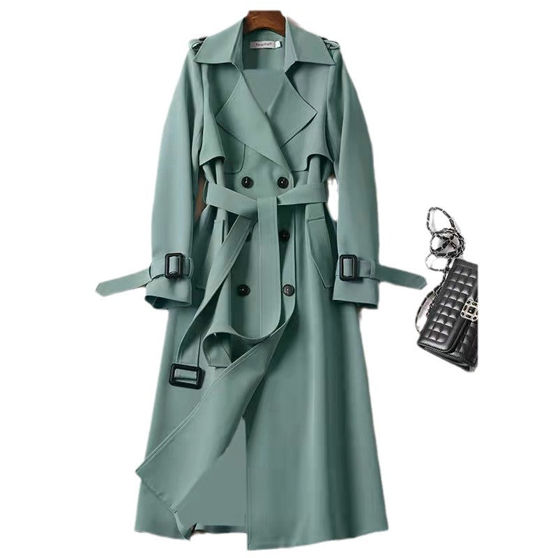 Warmer Damen Trenchcoat Elegant | Drune