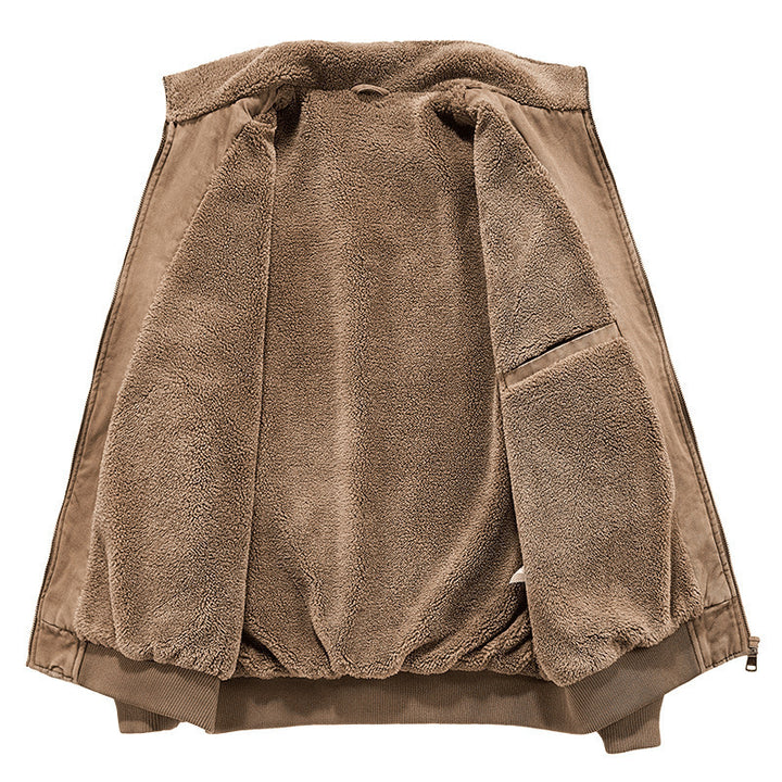 Herren Stilvolle Bomberjacke mit Fleecefutter Drune