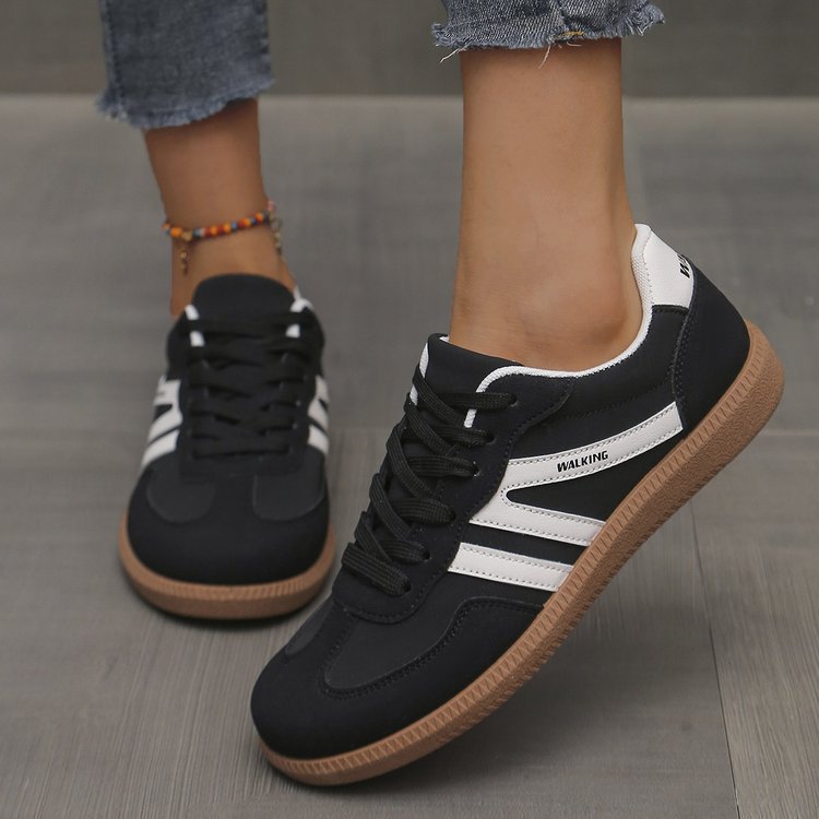 Damen Retro-inspirierte Schnür-Sneaker mit gepolstertem Komfortfußbett Drune