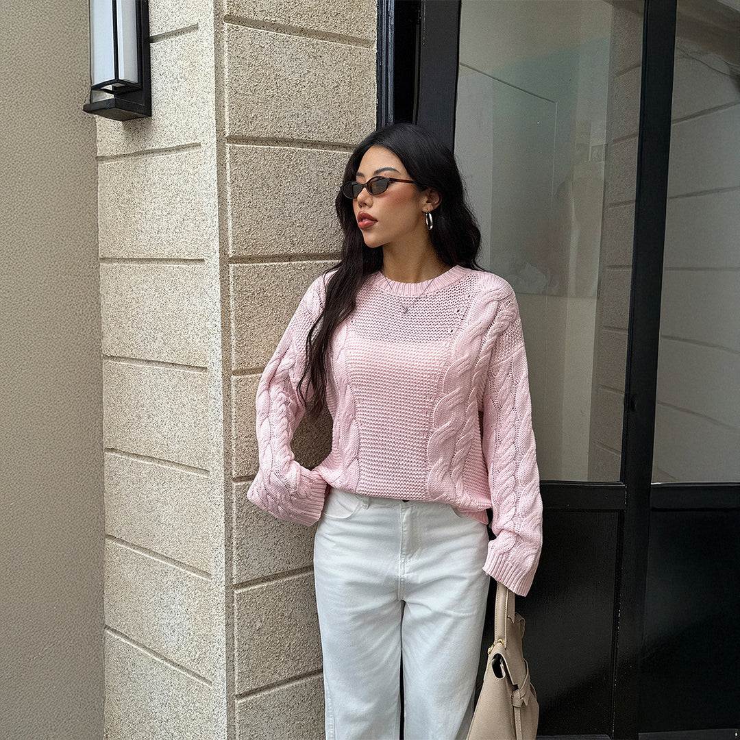 Damen Strickpullover Drune