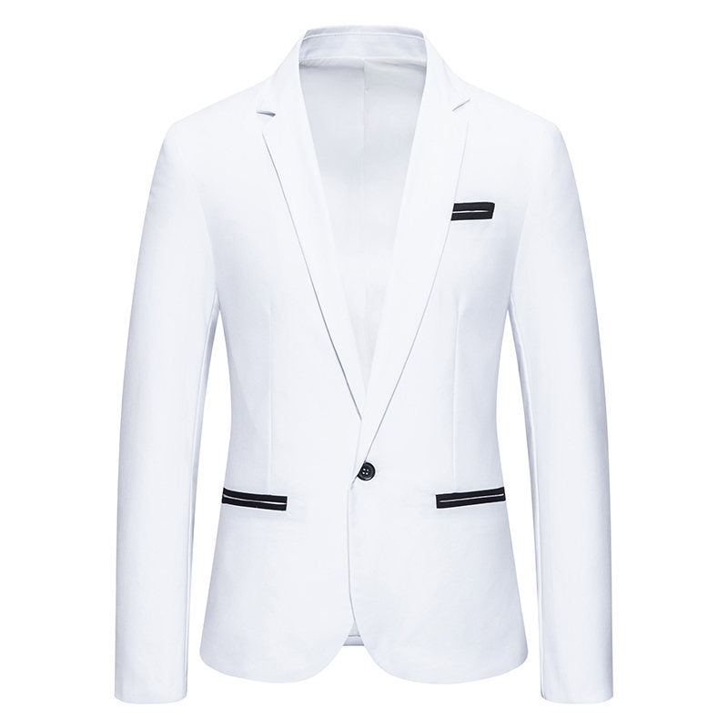 Herren Eleganter Blazer mit kontrastierenden Details Drune
