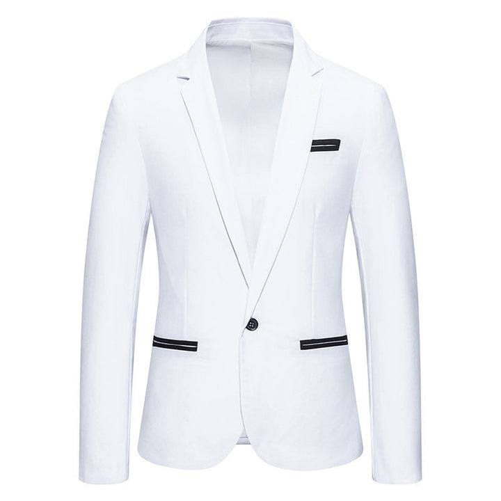 Herren Eleganter Blazer mit kontrastierenden Details Drune