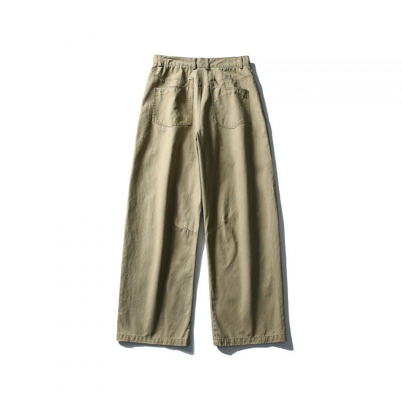 Herren Weite Utility-Hose im Workwear-Look mit Knie-Patches und geradem Bein Drune