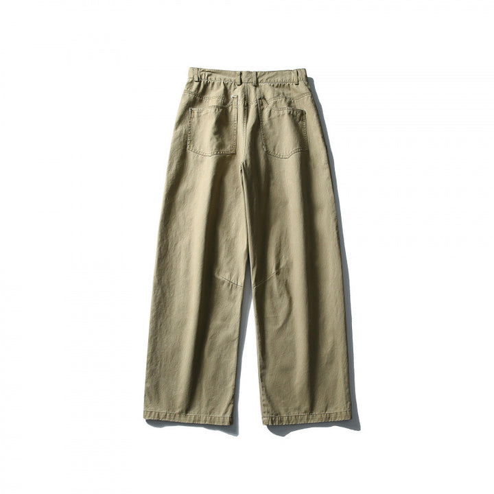 Herren Weite Utility-Hose im Workwear-Look mit Knie-Patches und geradem Bein Drune