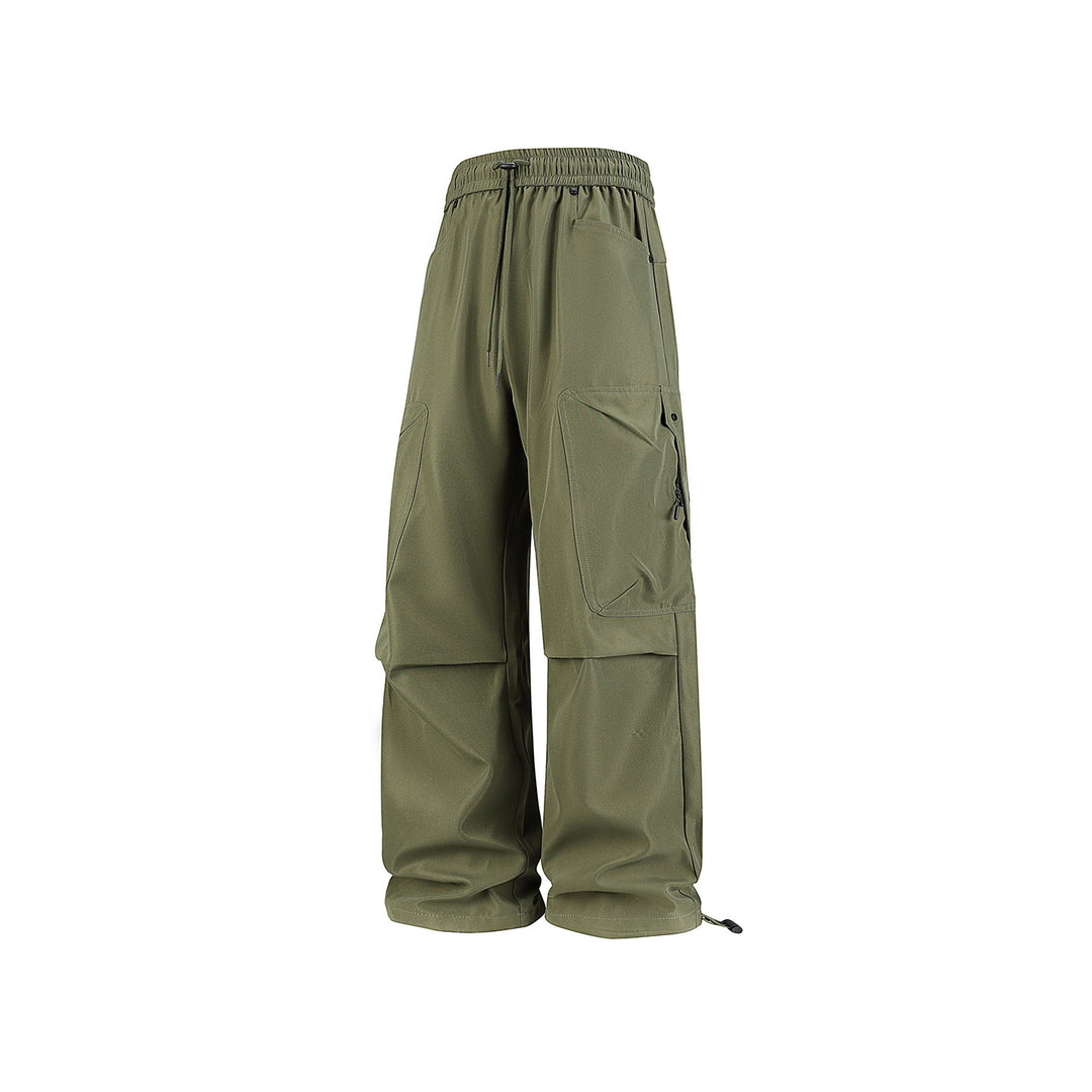 Herren Extraweite Utility-Cargohose im Joggerstil mit Tunnelzugbund und verstellbaren Beinabschlüssen Drune