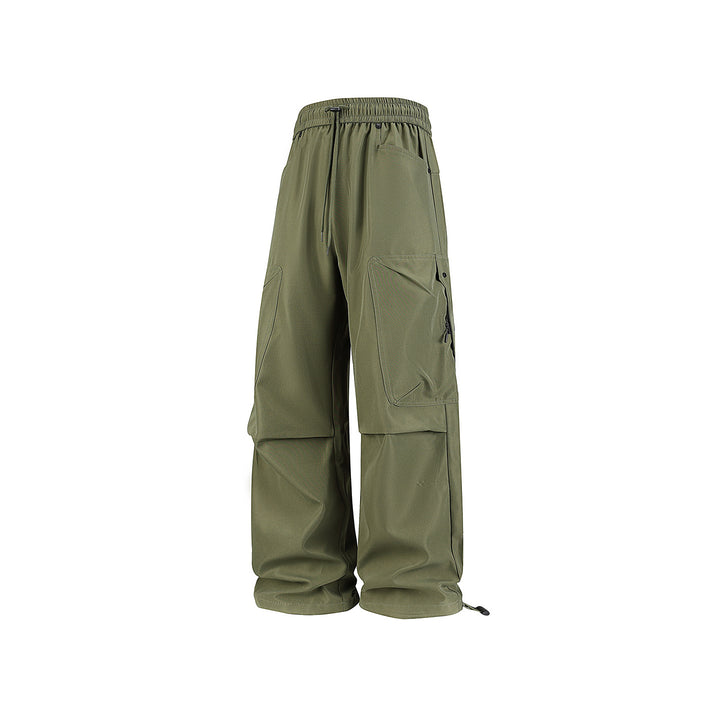 Herren Extraweite Utility-Cargohose im Joggerstil mit Tunnelzugbund und verstellbaren Beinabschlüssen Drune
