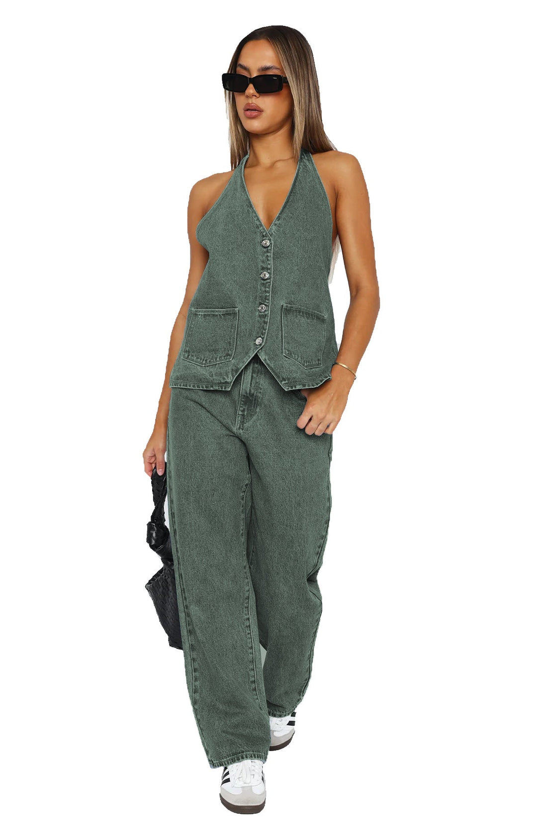 Damen Elegantes und lässiges Zweiteiler-Anzug-Set Drune