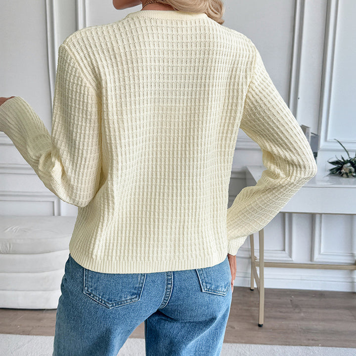 Damen Strickjacke mit Knopfdetails Drune