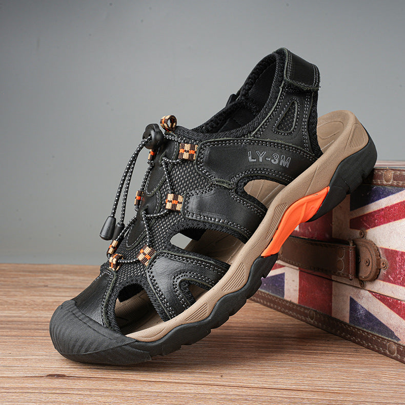 Damen Sportliche Trekking-Sandalen mit rutschfester Sohle und sicherem Schnellschnürsystem Drune