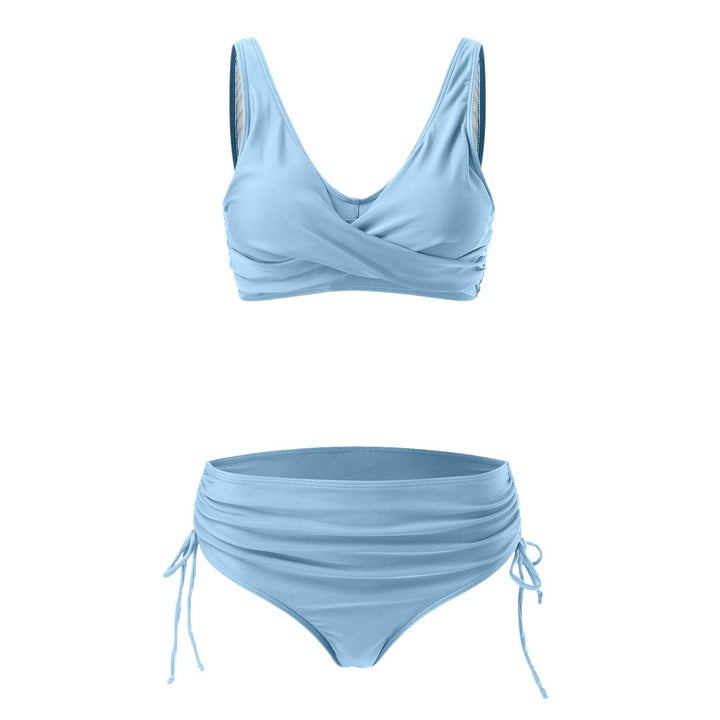Damen Hochwertiges Wickel-Bikini-Set mit regulierbarem Höschen Drune