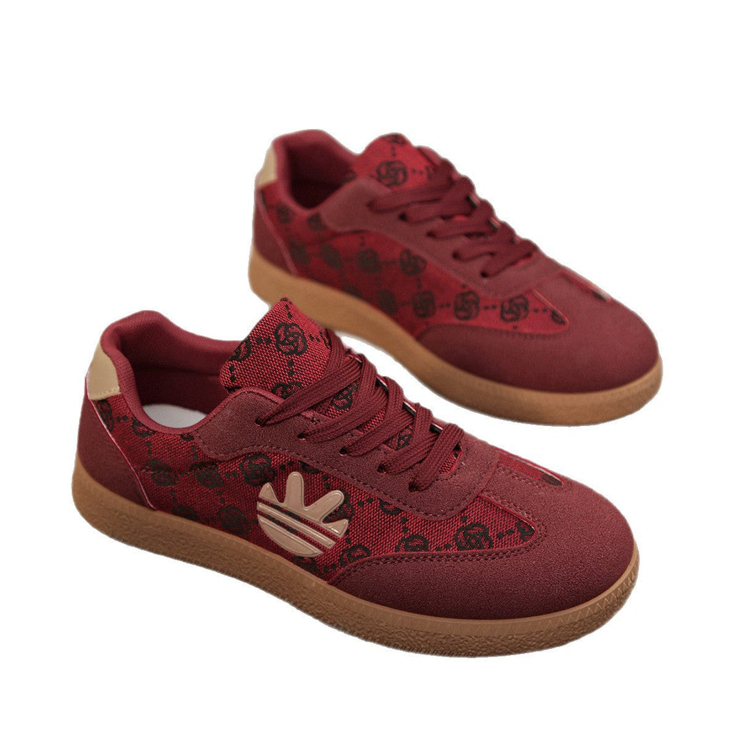 Damen Sneaker mit modischem Print und rutschfester Sohle Drune