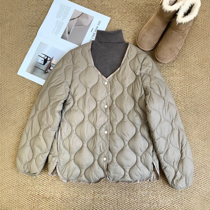 Damen Bequeme Steppjacke Drune
