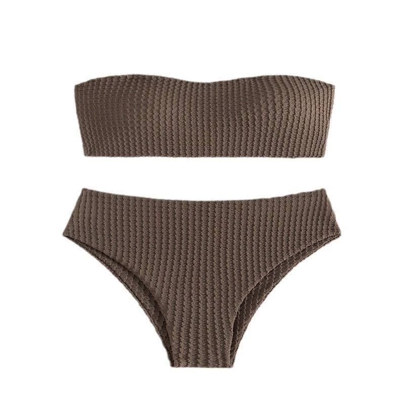 Damen Bandeau-Bikini mit trendy Freizeitdesign Drune