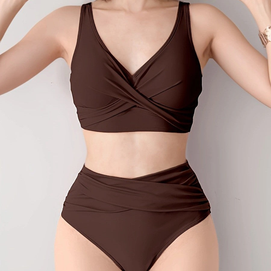 Damen Hochwertiges Wickel-Bikini-Set Drune