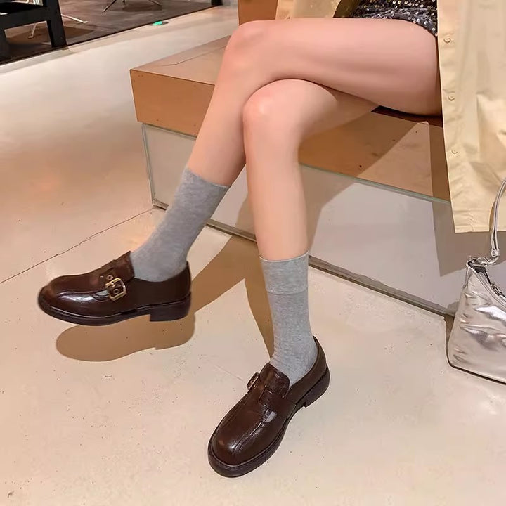 Damen Elegante und stilvolle Loafers mit Schnallen-Detail Drune