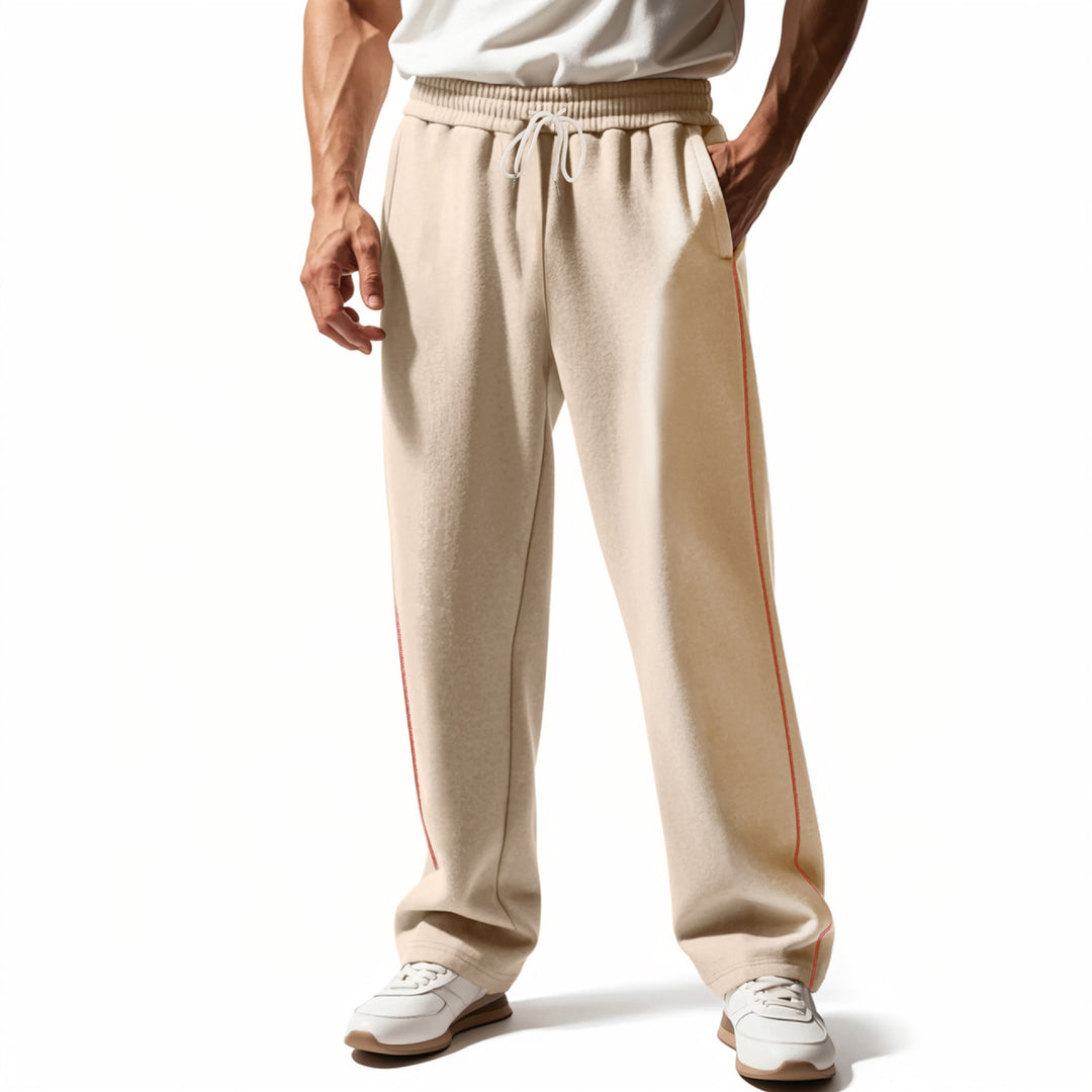 Herren bequeme Jogginghose mit Reißverschluss und seitlichen Taschen Drune