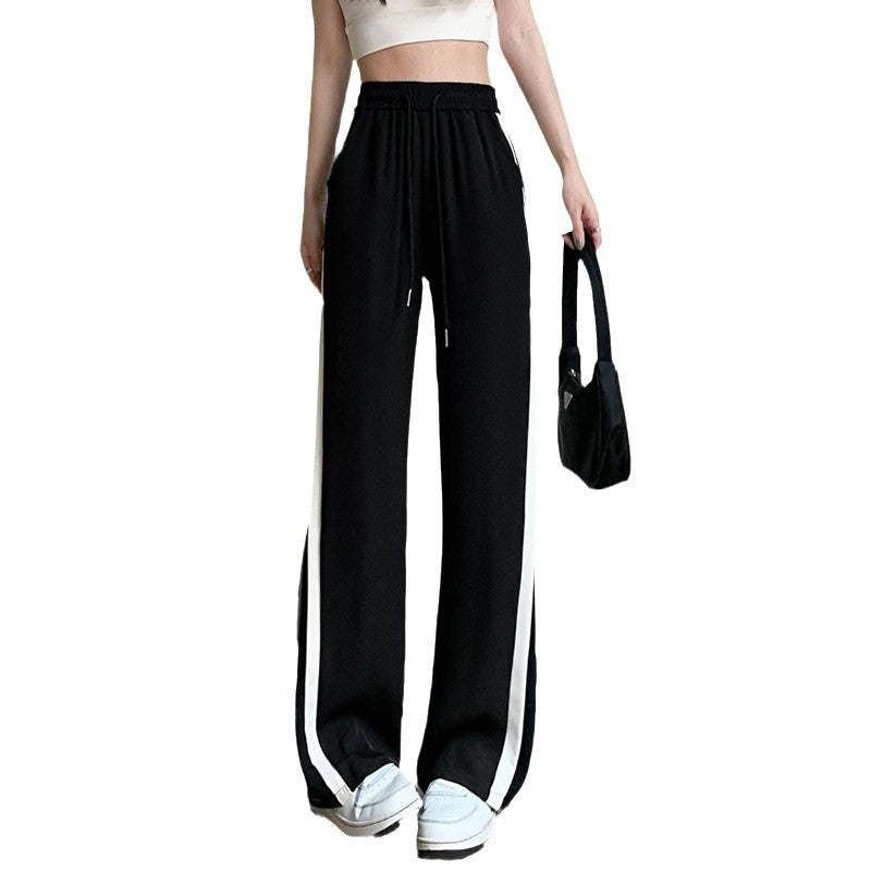 Damen Bequeme Sporthose mit seitlichen Streifen Drune