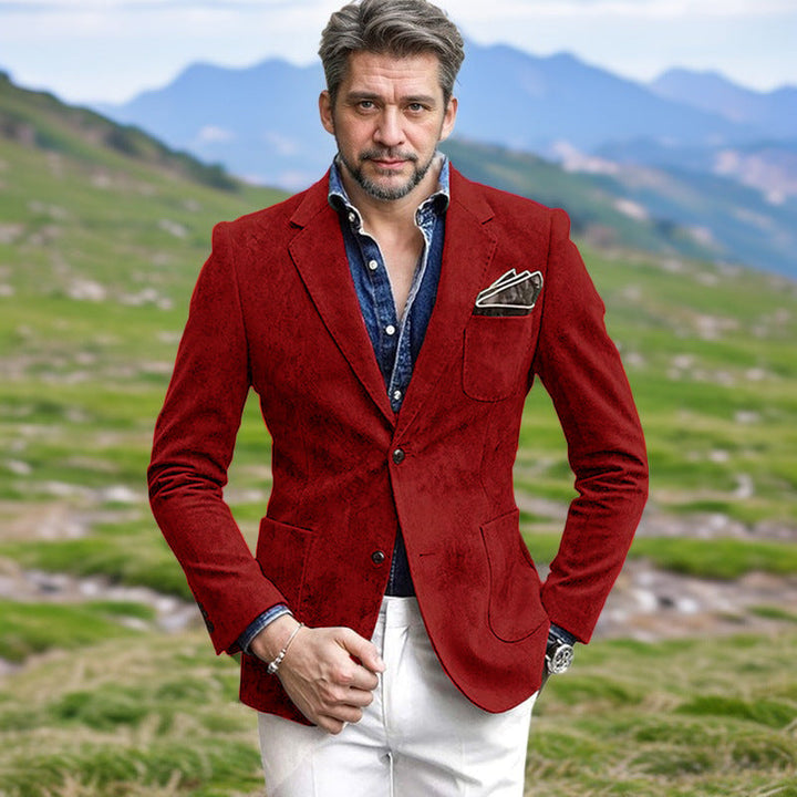 Herren eleganter Samtblazer im modernen Look Drune