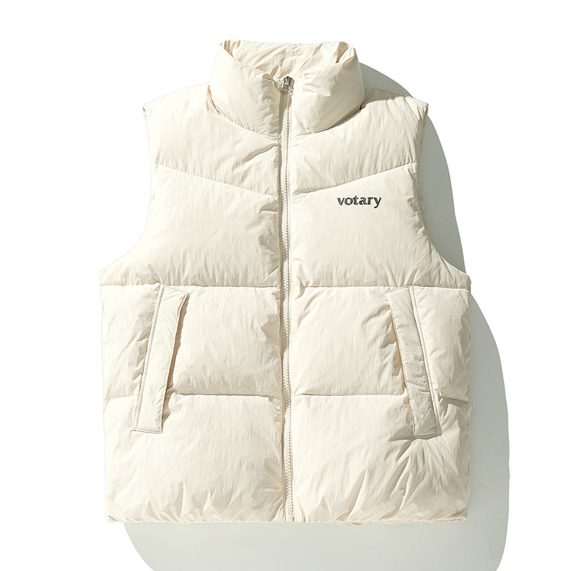 Unisex Leichte gesteppte Thermoweste mit Stehkragen, Reißverschluss und Eingrifftaschen Drune