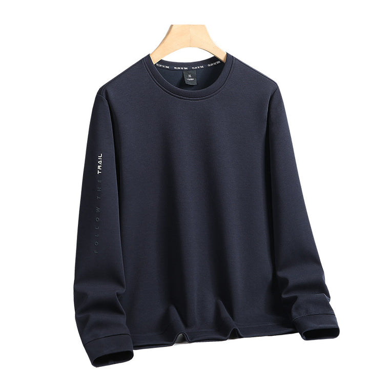 Herren Rundhals-Sweatshirt mit angerauter Innenseite und schmalem Saum Drune