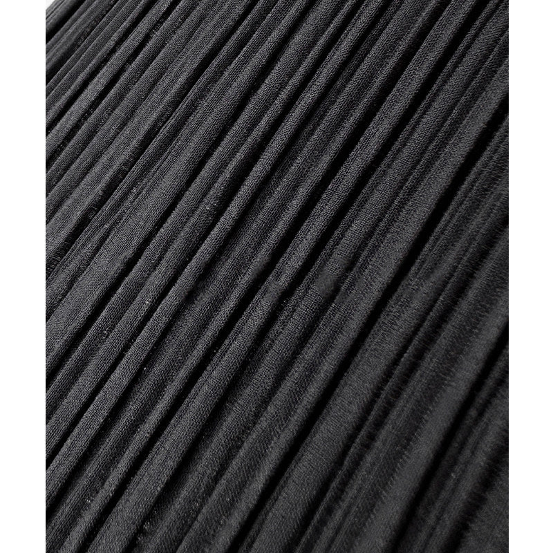 Damen Eleganter Plissierter Rock mit asymmetrischem Saum Drune