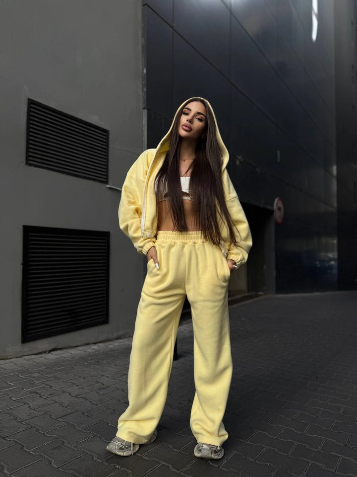Damen Urbaner Oversized Jumpsuit mit Kapuze Drune