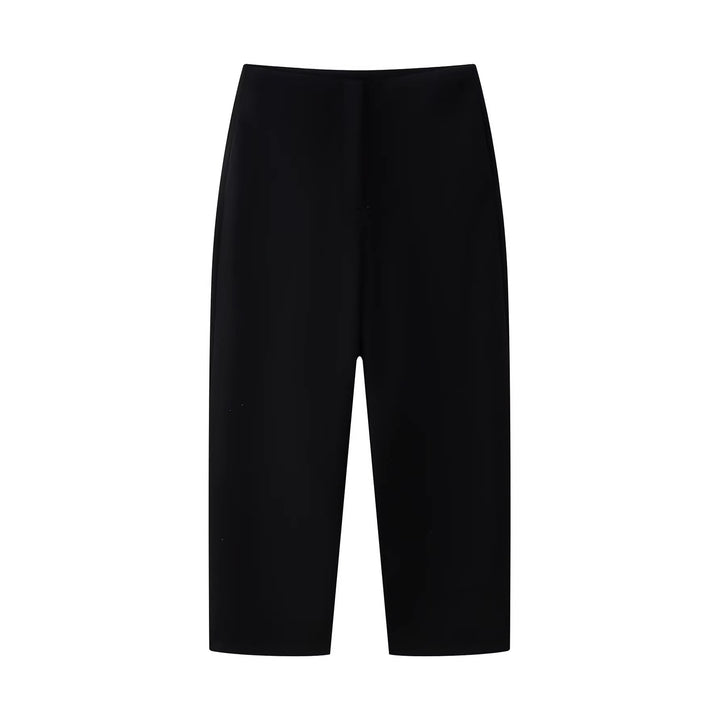 Damen Hochtaillierte Culotte-Hose mit geradem Bein und verdecktem Verschluss Drune