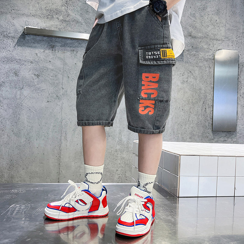 Unisex lässige Cargo-Shorts mit tiefen Taschen Drune